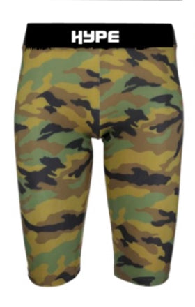 Hype-fatigue biker shorts