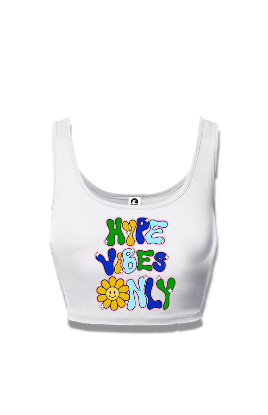 Hype vibes cropped tee