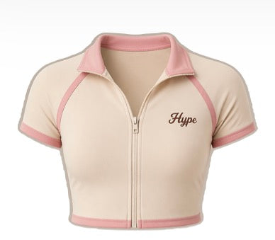 Hype society cropped collar shirt