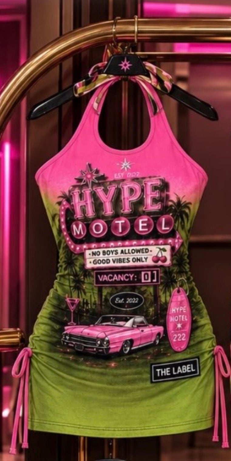 Hype motel scrunched dress