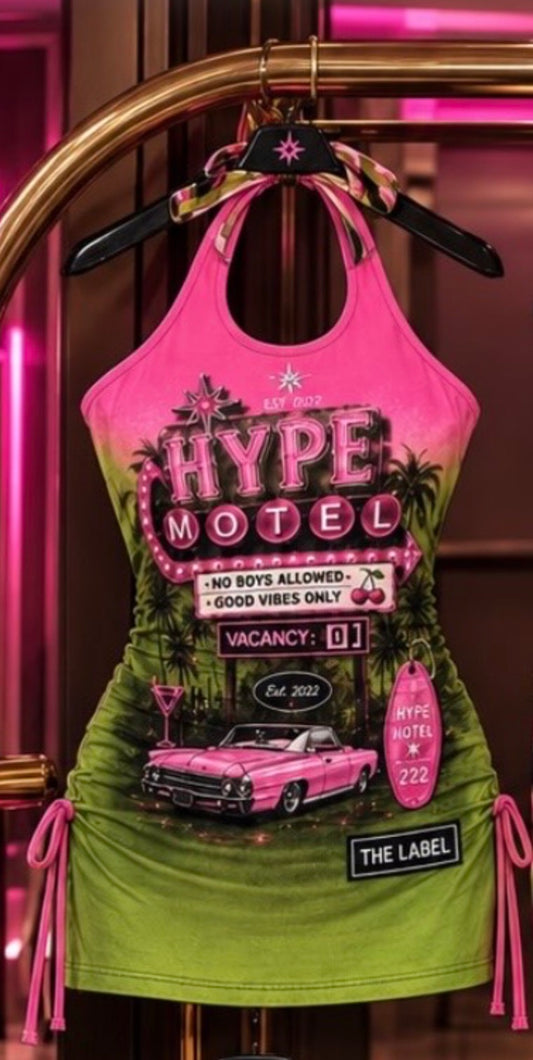 Hype motel scrunched dress