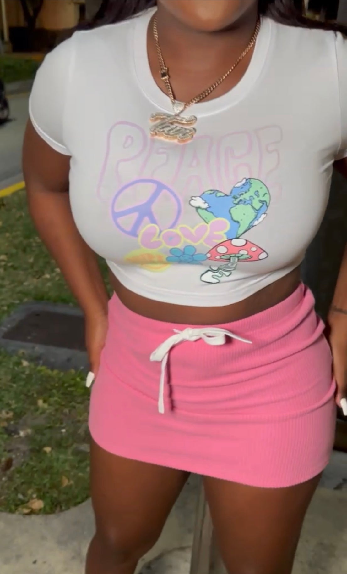 Birthday suit skirt set